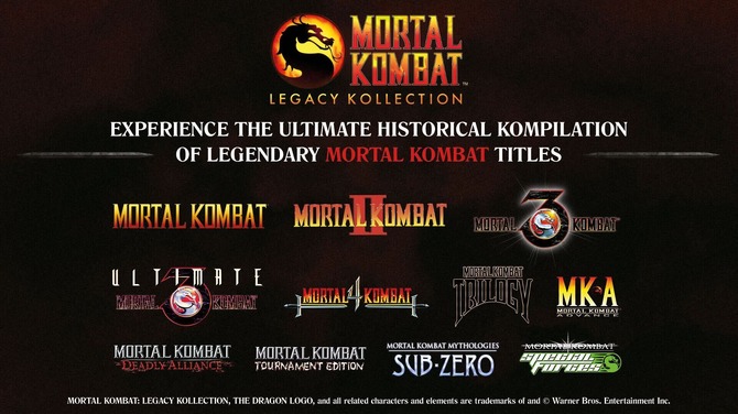 残虐格闘シリーズ旧作コレクション『Mortal Kombat: Legacy Kollection