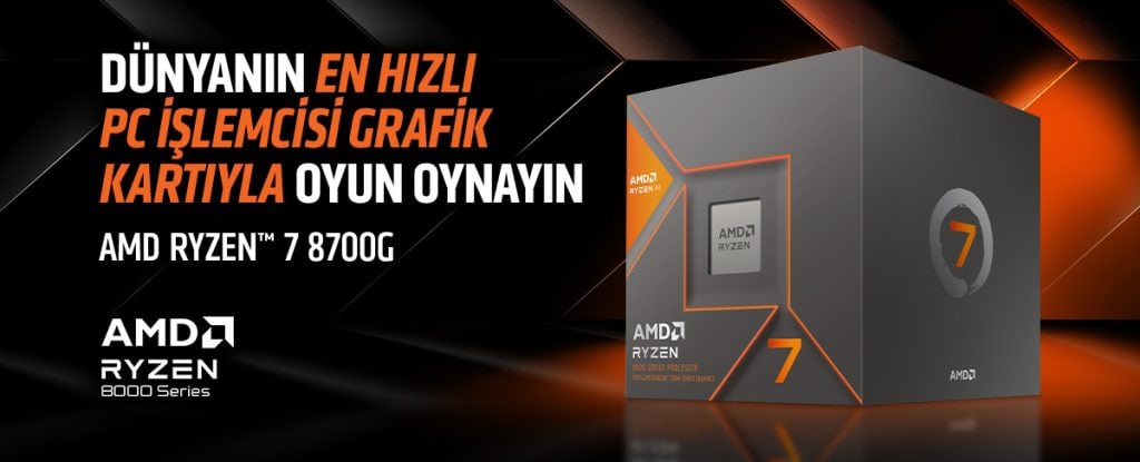 AMD Ryzen 7 8700G 5.1GHz 16MB Önbellek 8 Çekirdek AM5 İşlemci
