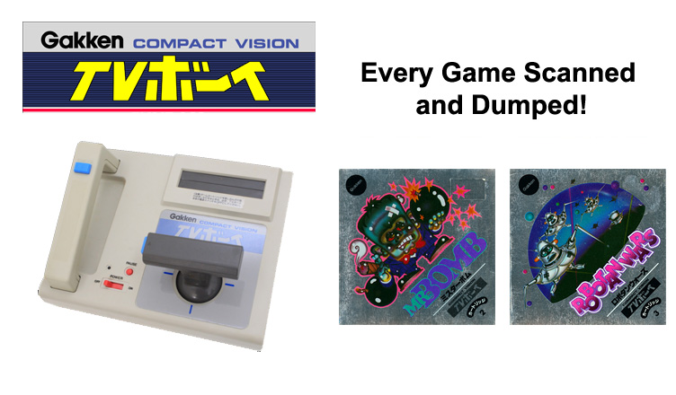 Every Gakken Compact Vision TV Boy Game Preserved & Scanned