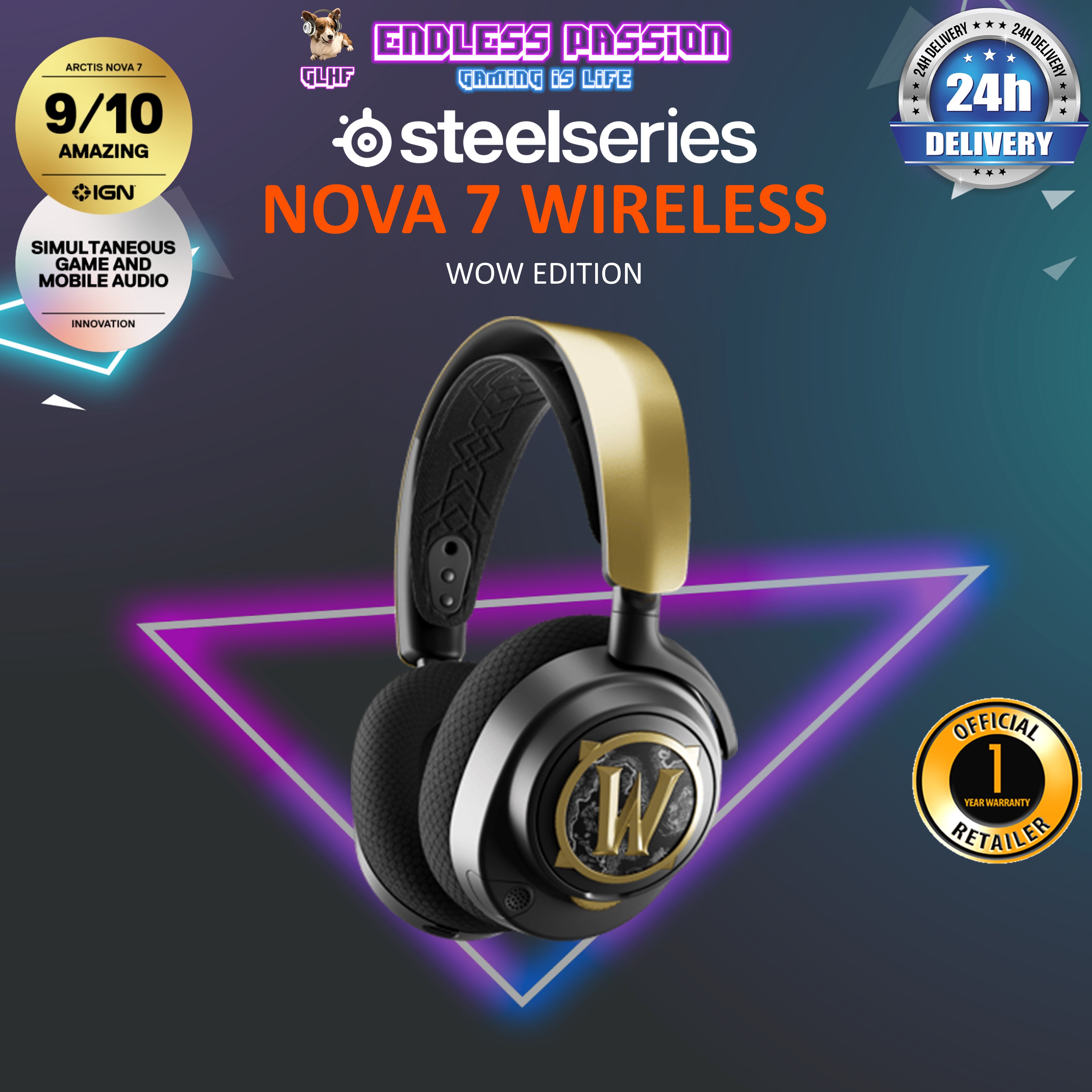 SteelSeries Arctis Nova 7 Wireless Gaming Headset – Endless Passion