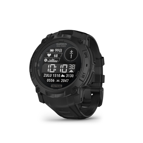 Instinct 3 Dual Power Tactical | スマートウォッチ | Garmin 日本
