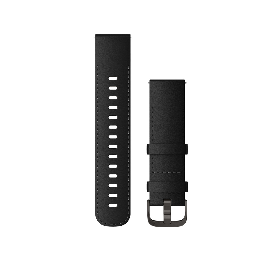 Quick Release バンド 22mm Black Leather / Brushed Slate | 製品