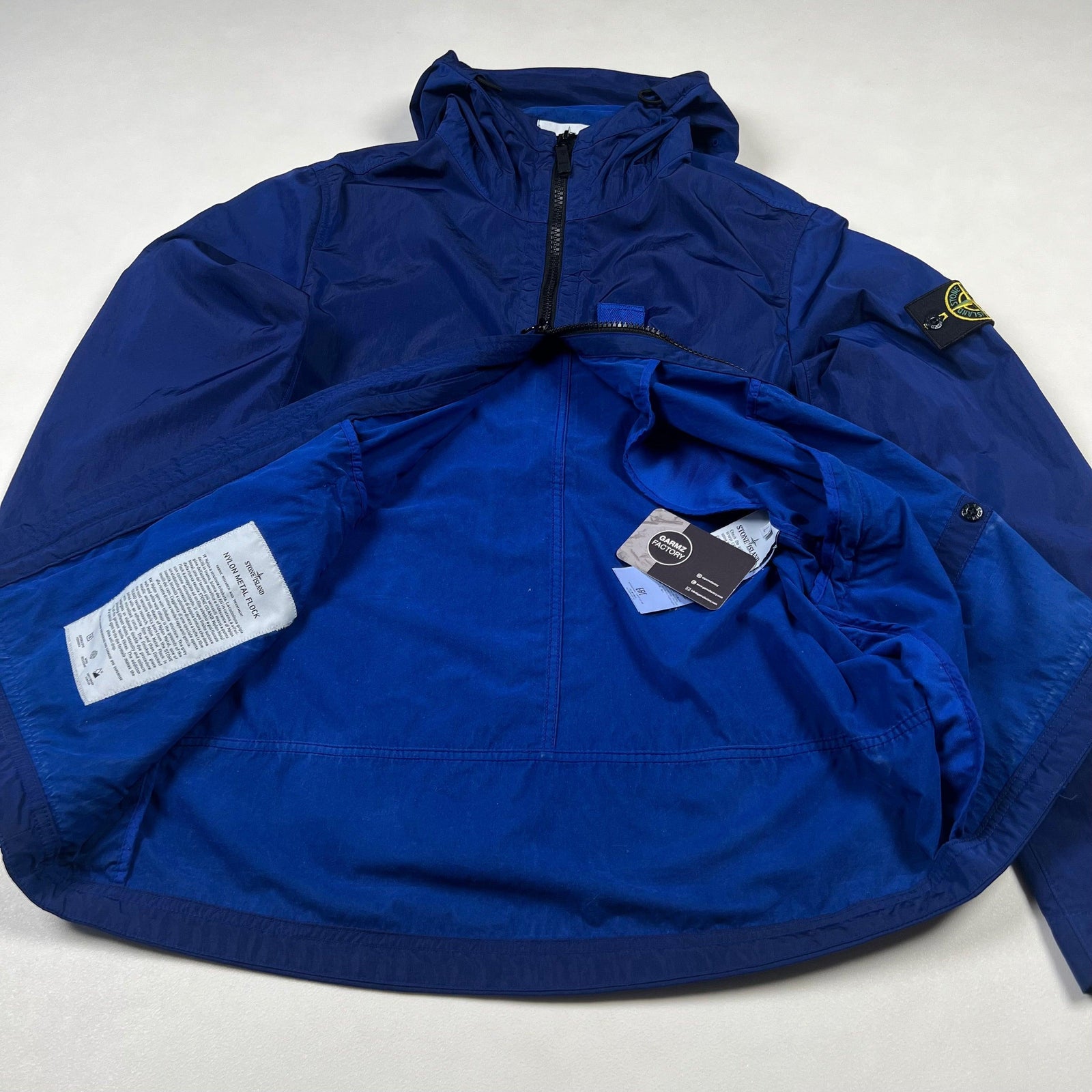 Stone Island Nylon Metal Flock Jacket Blue – Garmz Factory