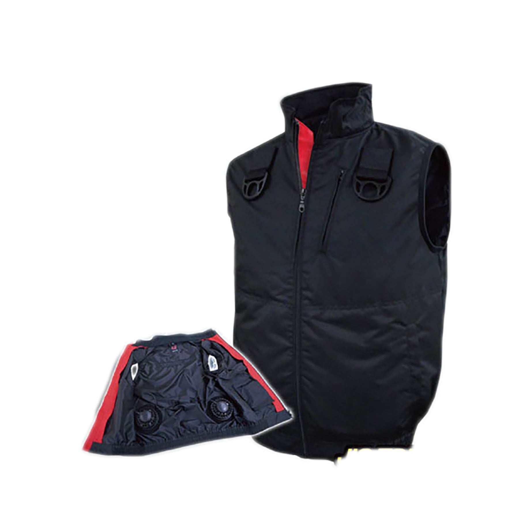 BR－T8118－1ハーネス対応静電帯電防止空調ベストブラックLL