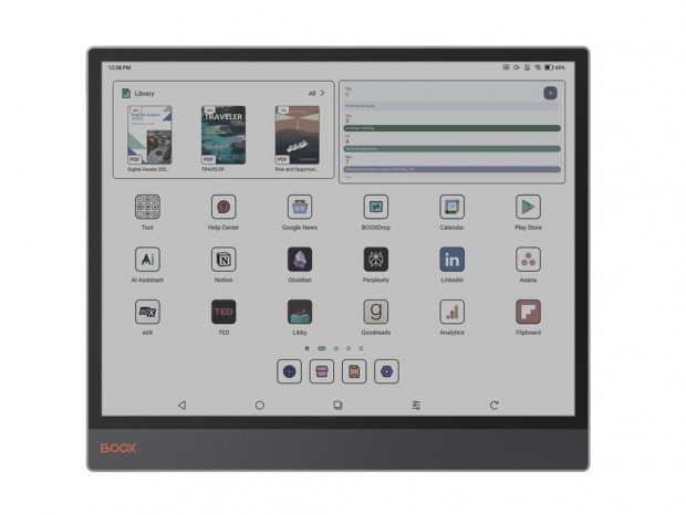 ほぼA4サイズのカラー電子ペーパーを採用する13インチAndroidタブ
