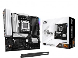 ASRock、白いMicroATXマザーボード「B850M Steel Legend WiFi」など計3