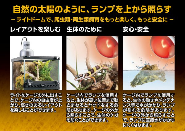 コンパクトケージに最適な照明器具「ナノシリーズ」