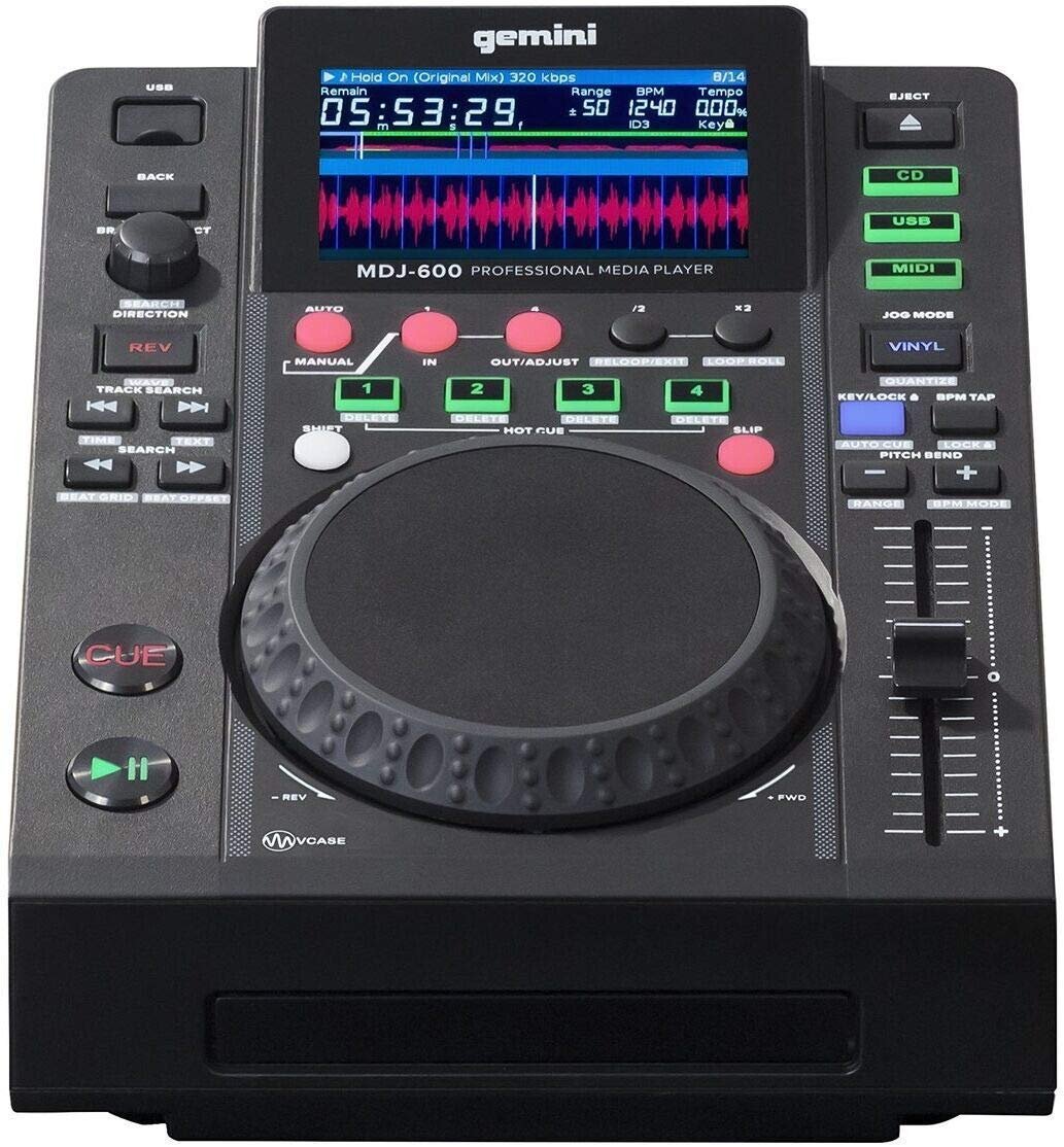 Gemini MDJ-600 Professional USB Media Player – DJ Performance Gear