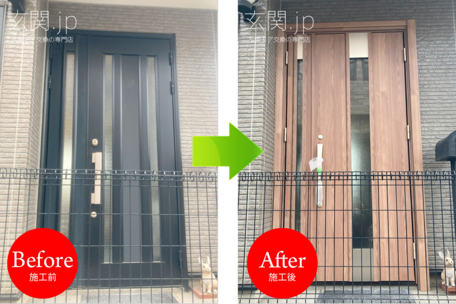 三協アルミ ノバリス【A11型】 の玄関ドア交換、リフォーム施工例