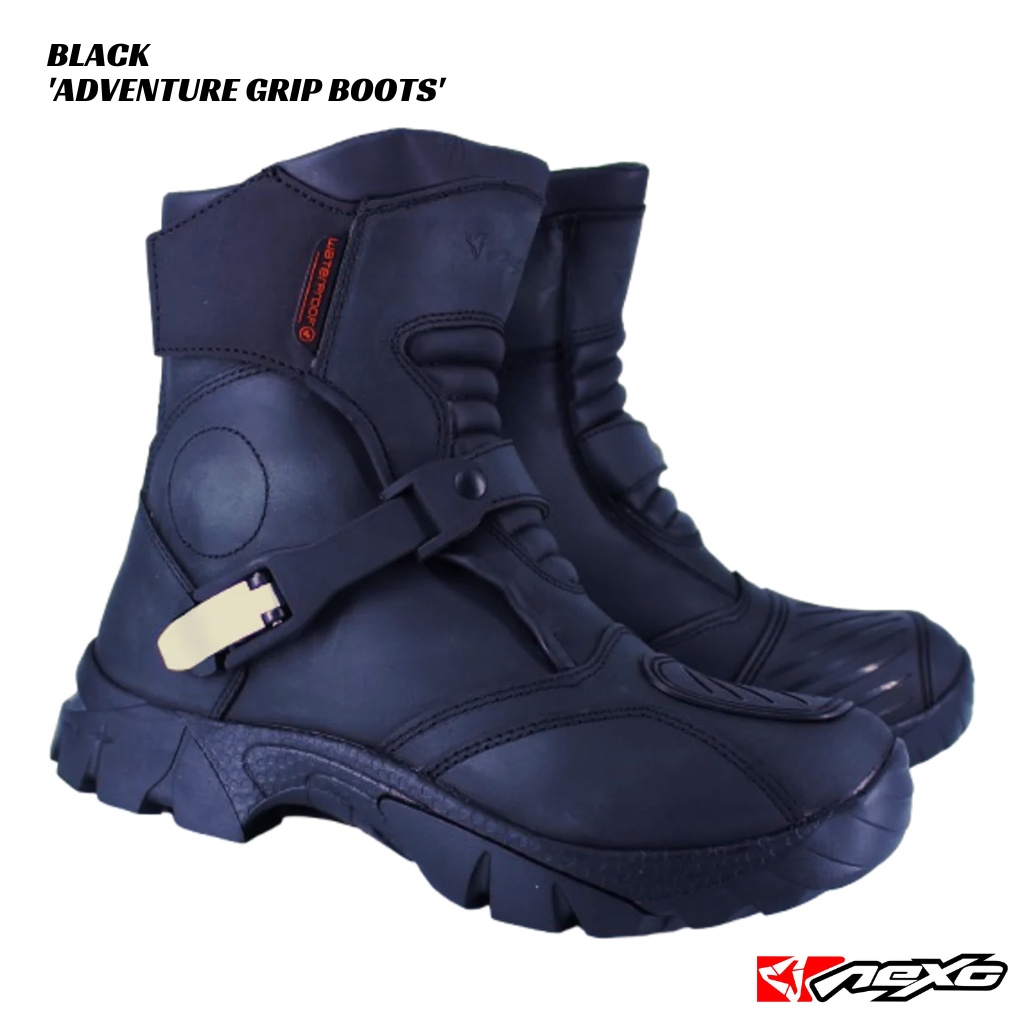 Nexo Adventure Grip Boots - BLACK » GFP Motorcycle Online Store
