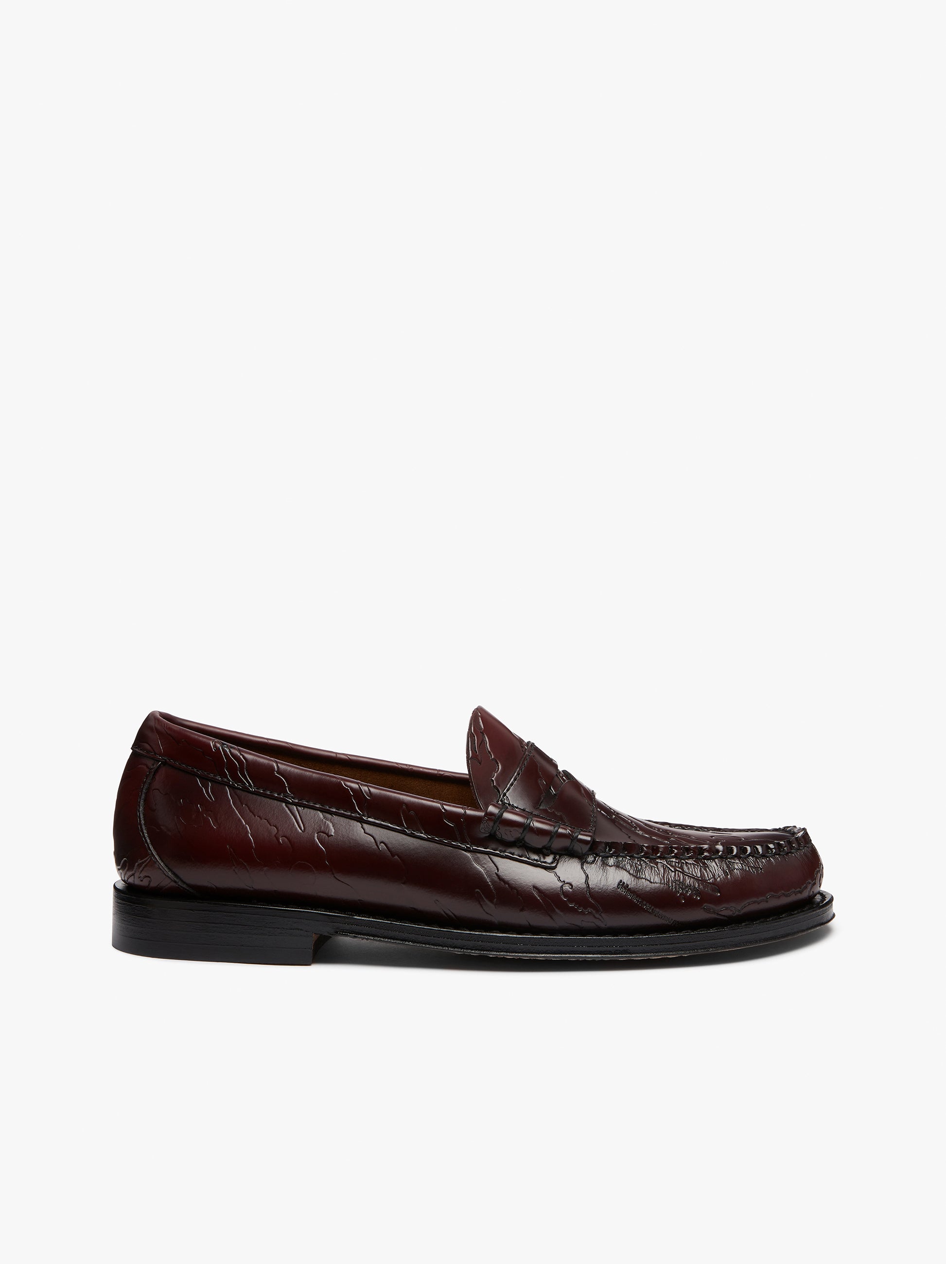 Maharishi Weejuns | Embossed Wine Leather Loafers Ã¢â‚¬â€œ G.H.
