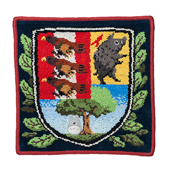 ジブリ美術館オリジナル 紋章シェニール織タオル(紺)｜三鷹の森ジブリ