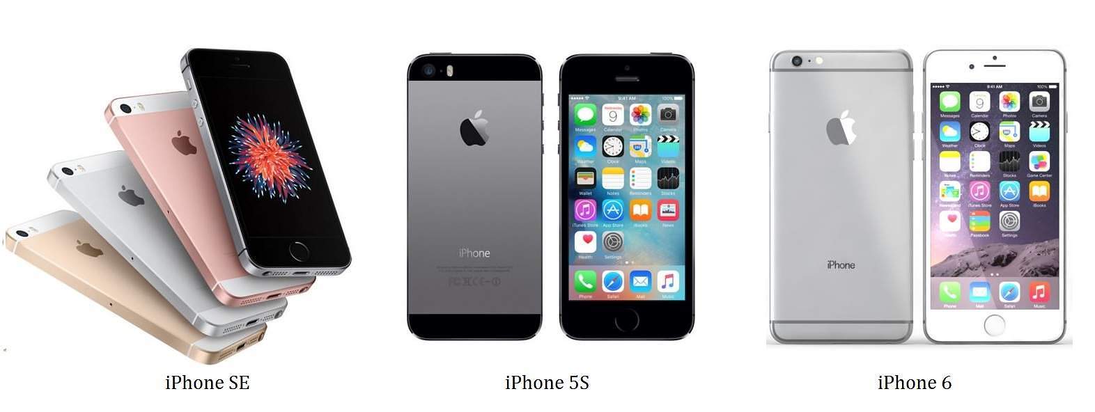 Apple iPhone SE vs iPhone 5S vs iPhone 6 Comparison - Similarities