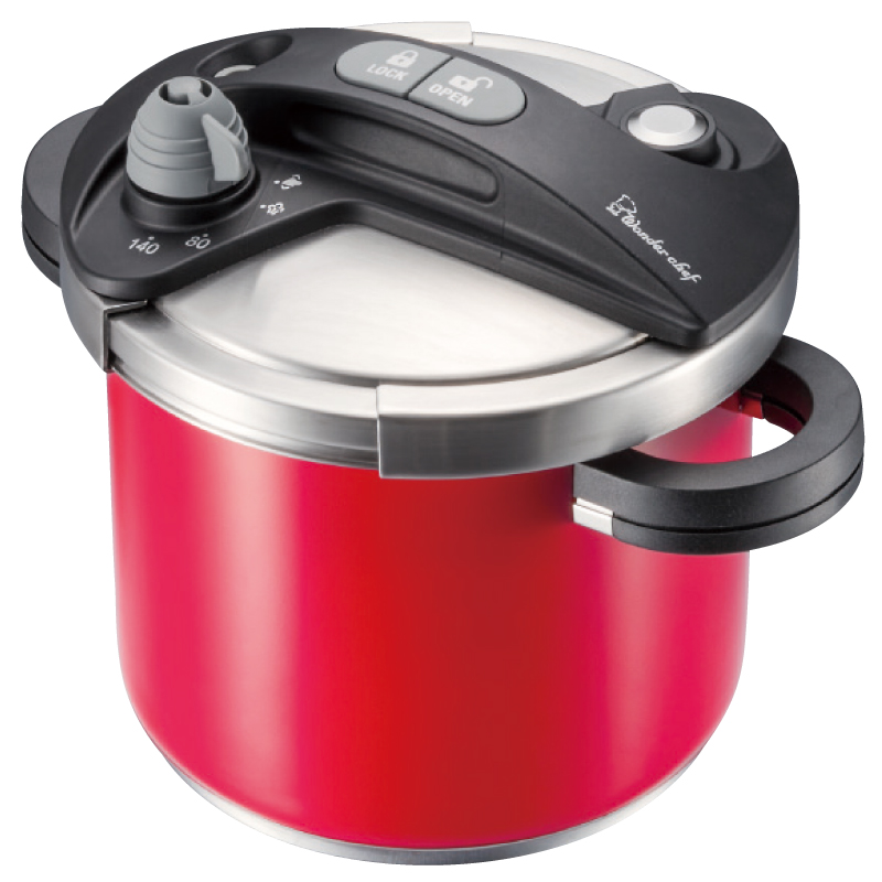 ワンダーシェフ オースプラス 両手圧力鍋5L レッド （20％OFF