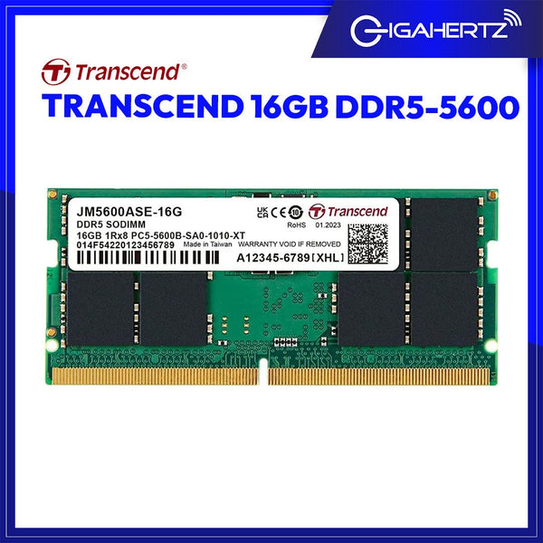 Transcend 16GB DDR5-5600 SO-DIMM | Gigahertz