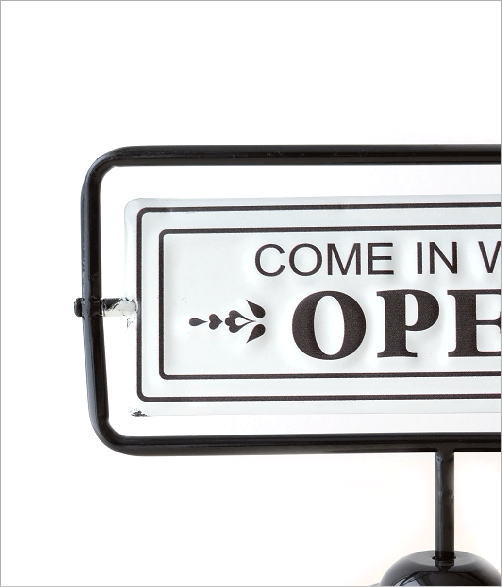 オープン クローズド OPEN CLOSED 看板 サイン プレート 回転式 卓上