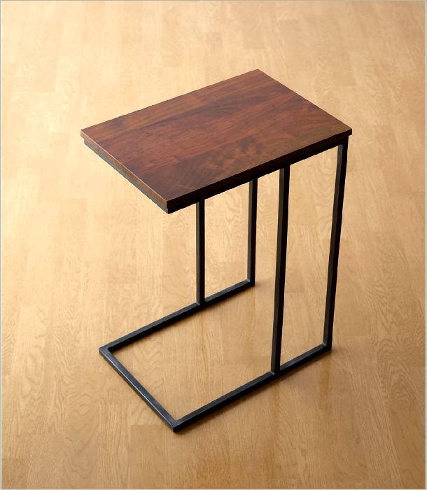 ギャレットインテリア】◇サイドテーブル◇デザイナーズ◇マンゴー無垢