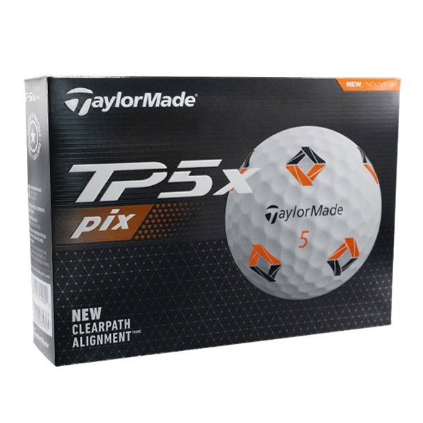 TaylorMade TP5x Pix White Golf Balls 2024 - gimmeballs