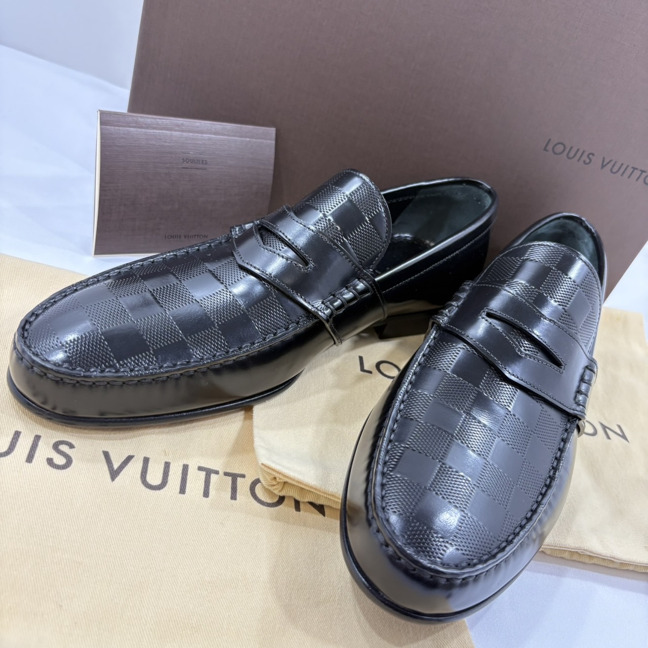 Louis Vuitton ルイヴィトン ダミエ コインローファー 旧型 | 銀座屋