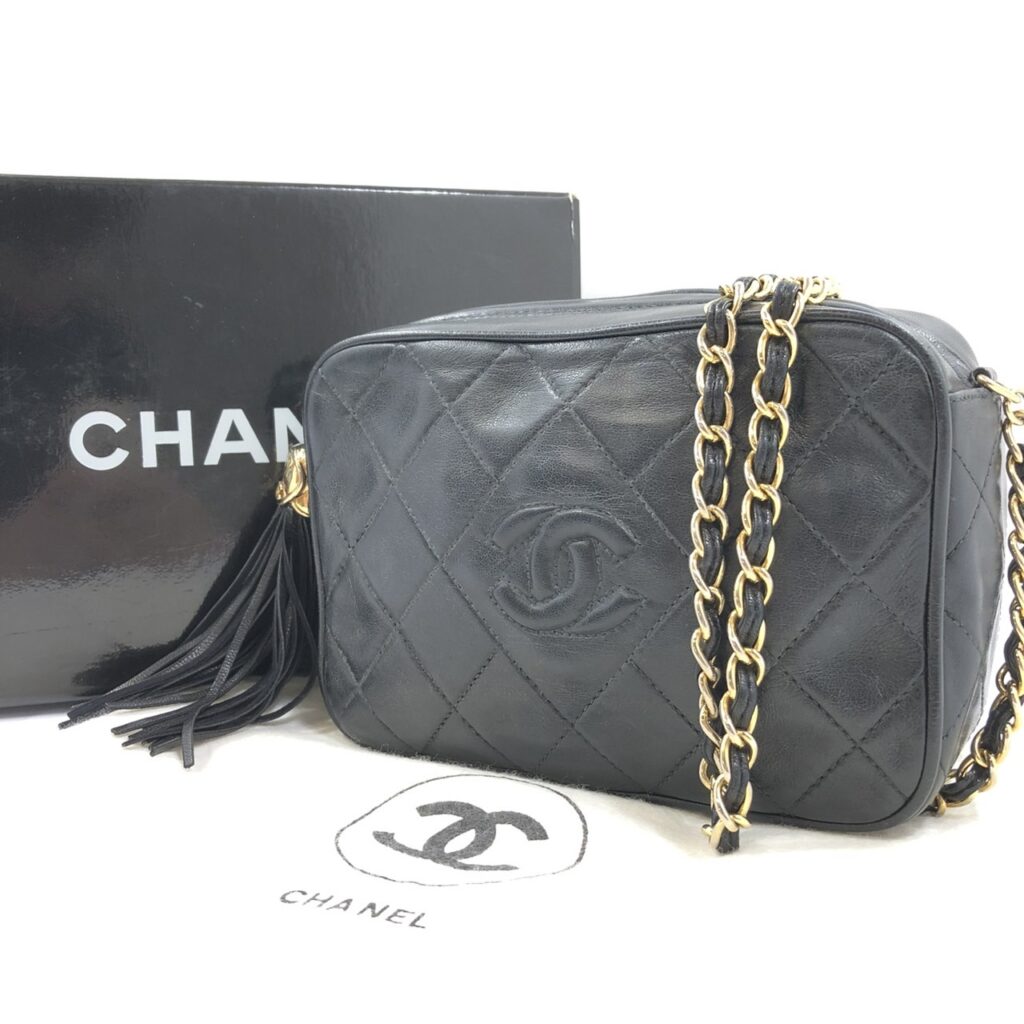 CHANEL シャネル マトラッセ ココマーク フリンジ チェーンショルダー