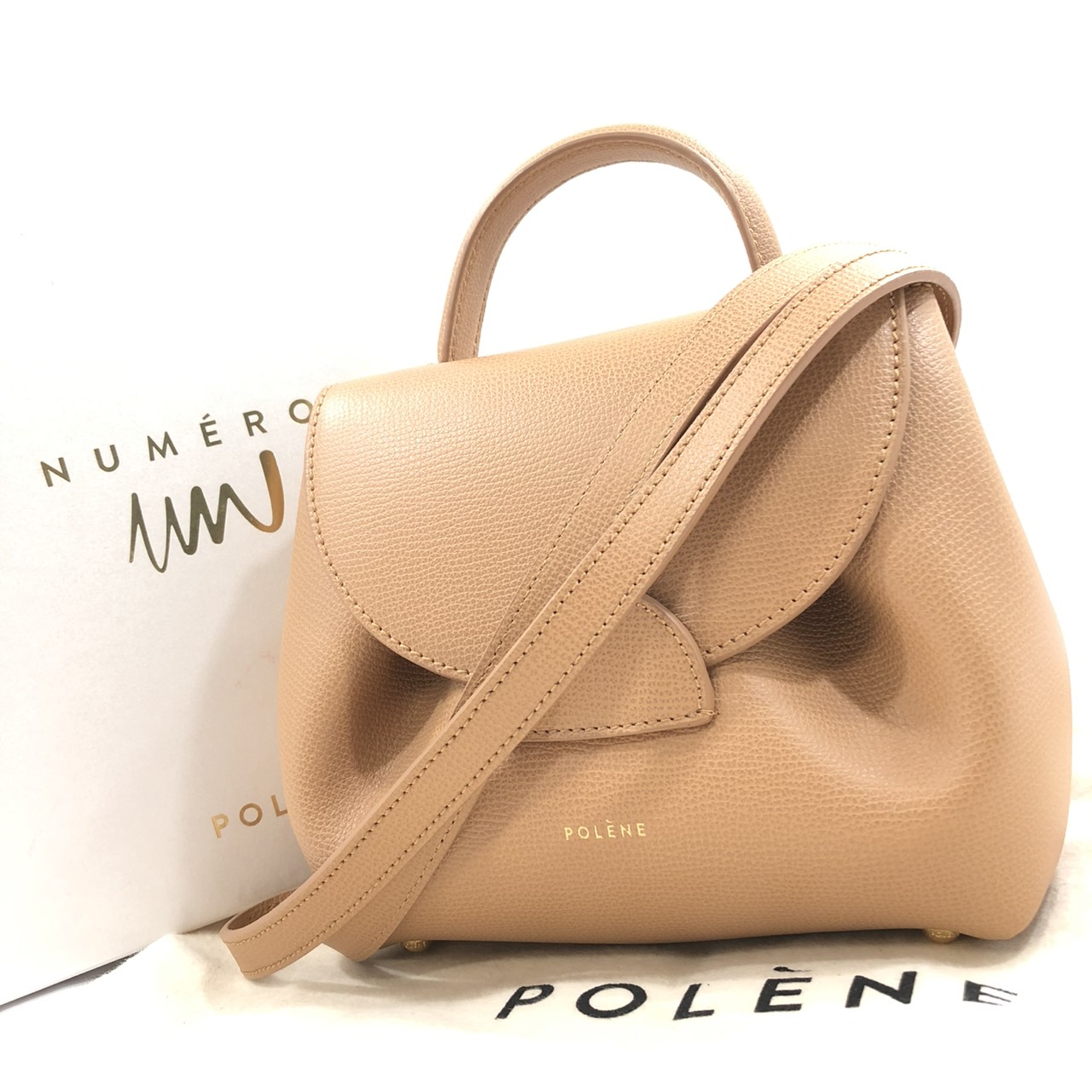POLENE ポレーヌ Numero Un Nano ヌメロ アン ナノ 2Way ハンドバッグ