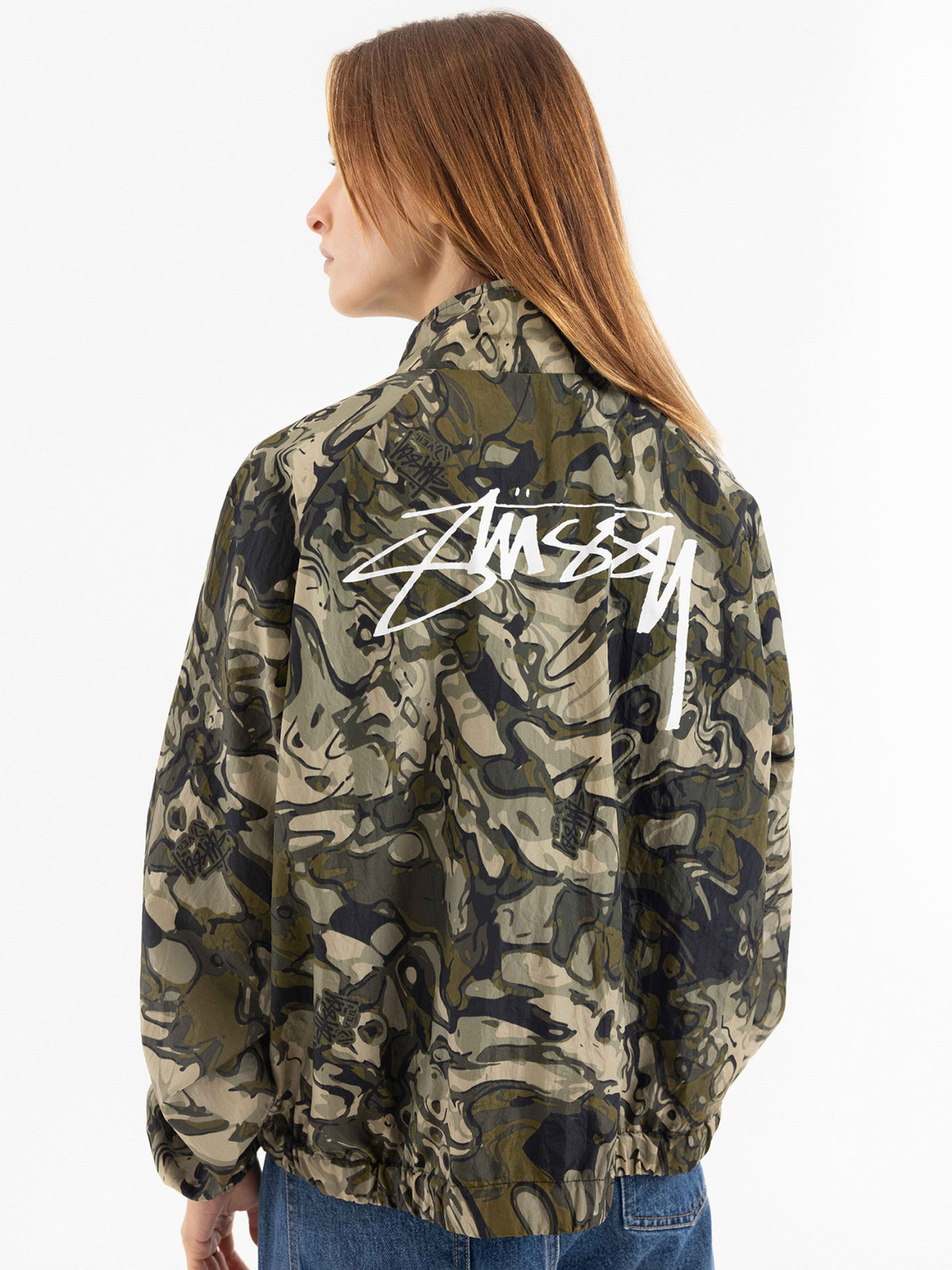 Stussy Stock Nylon Jacket Camo | Glue Store