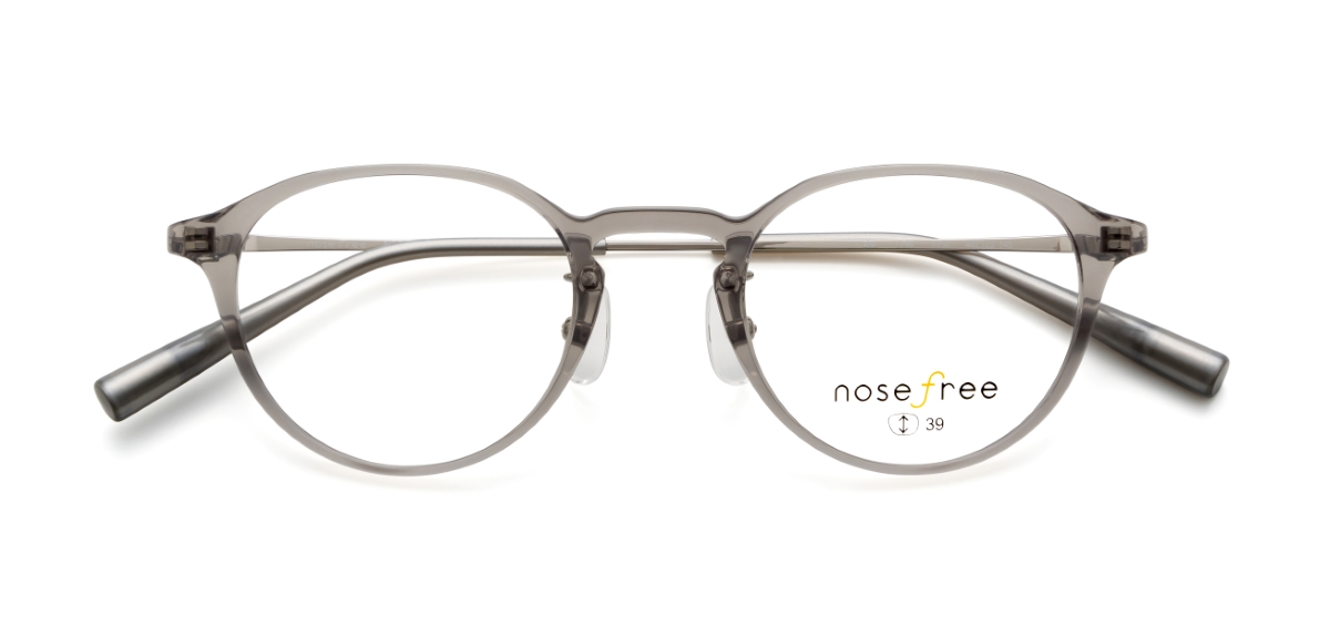 メガネを掛けたときの鼻への負担を軽減したフレーム「nosefree（ノーズ