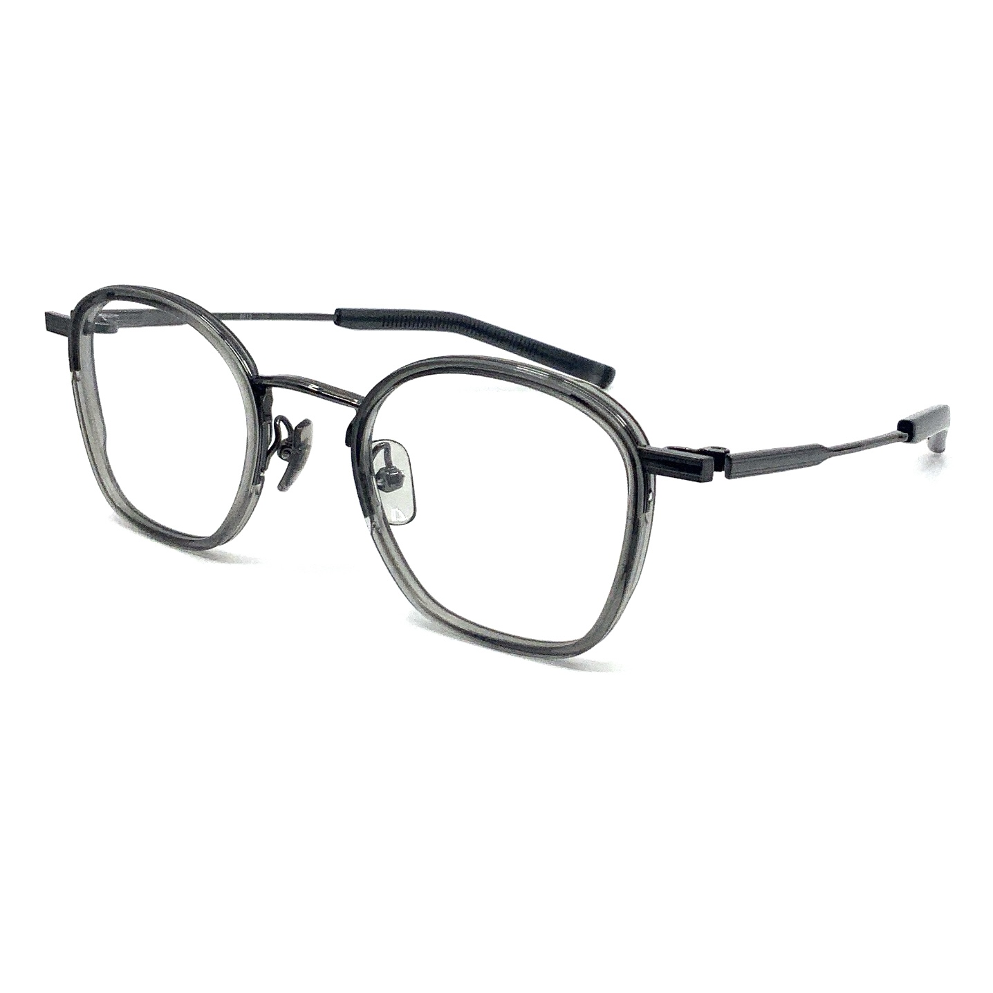 999.9 フォーナインズ メガネ M-48 8812 クリスタルスモーク × ガン