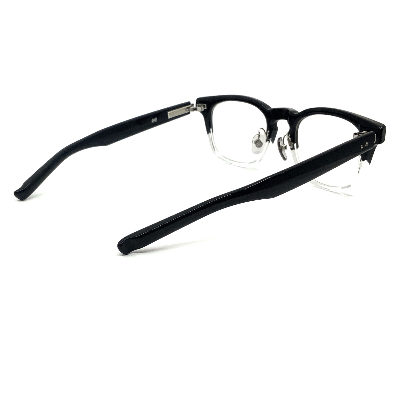 999.9 フォーナインズ メガネ NP-161 638 ブラック×クリアツートン48