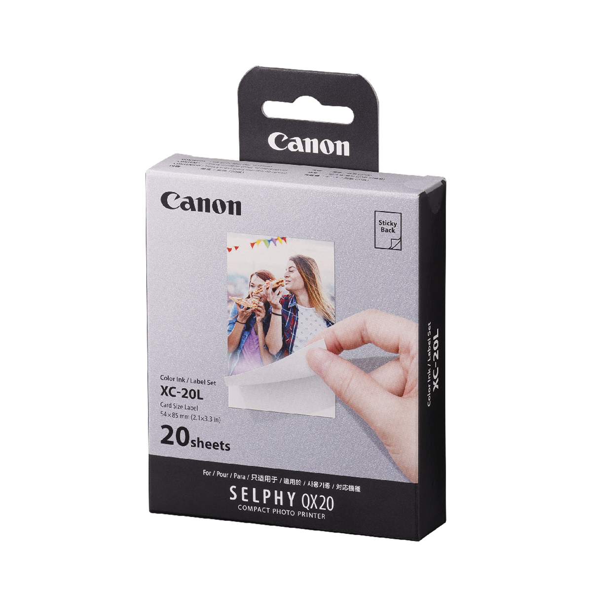 Canon XC-20L Ink & Paper Set for SELPHY QX20 Compact Photo Printer
