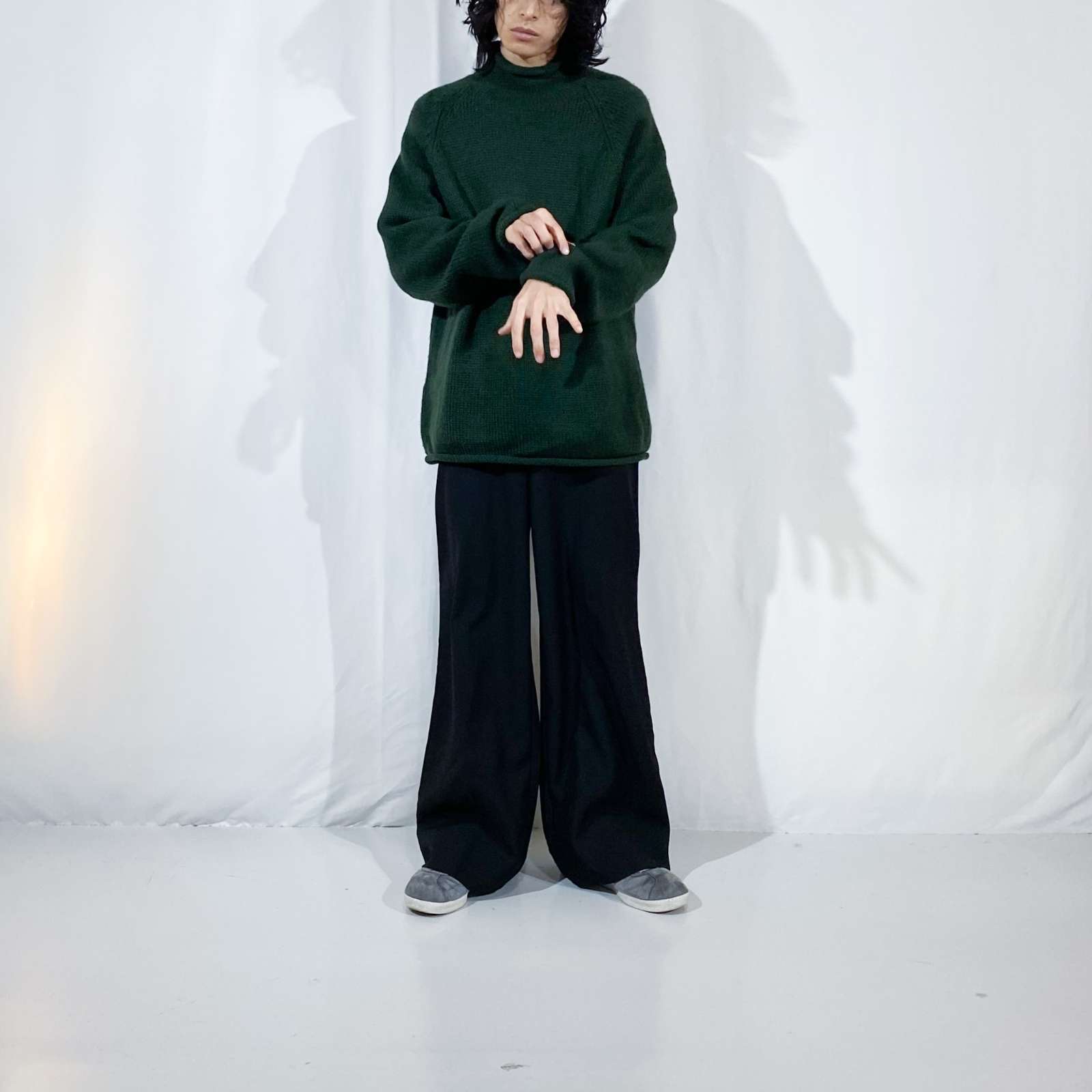 古着–90's J.Crew ウール ロールネック ニット セーター – 【古着通販