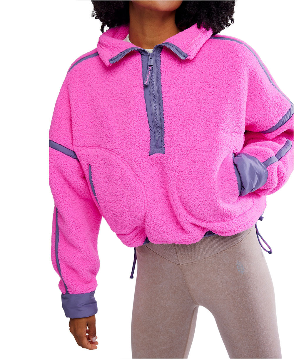 FP Movement Mountain High ½ Zip Fleece for Women in Fuchsia Flirt