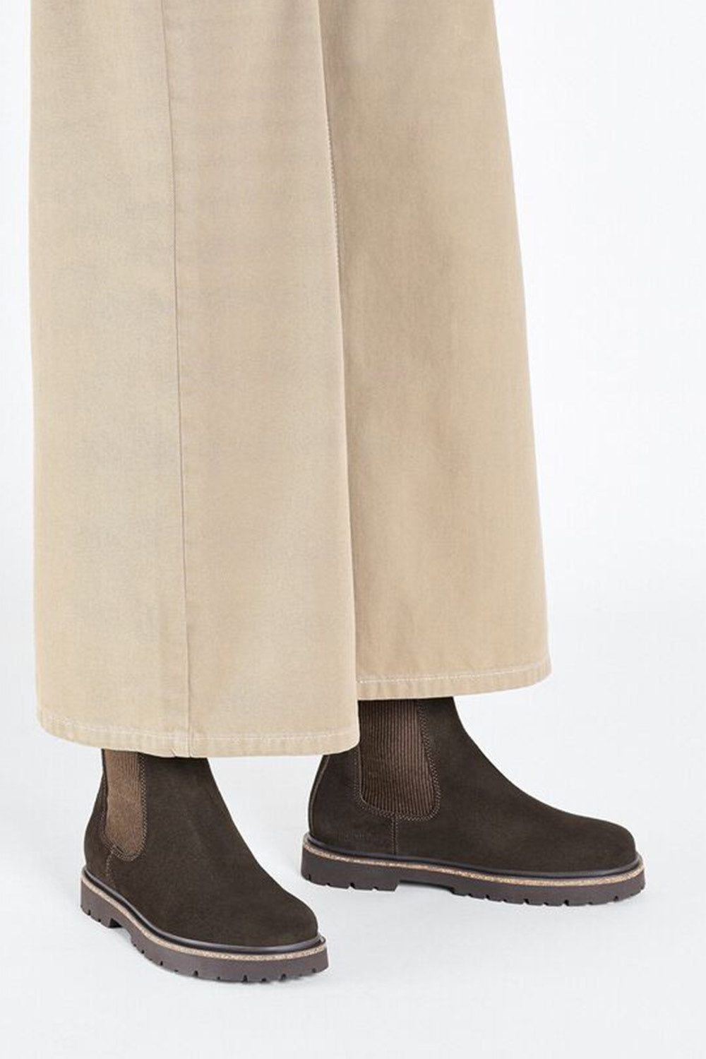 Birkenstock Highwood Slip On Suede Leather Booties for Women in