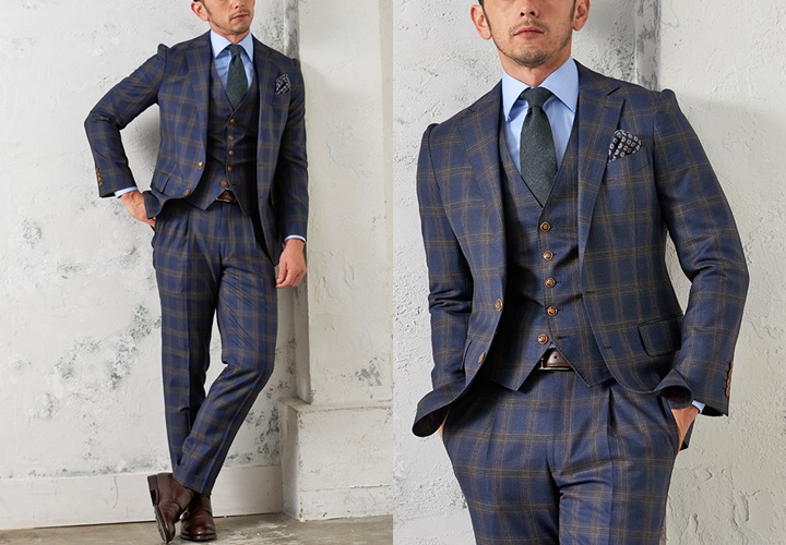 ネイビーチェックスーツの着こなし方 - ENJOY ORDER Magazine