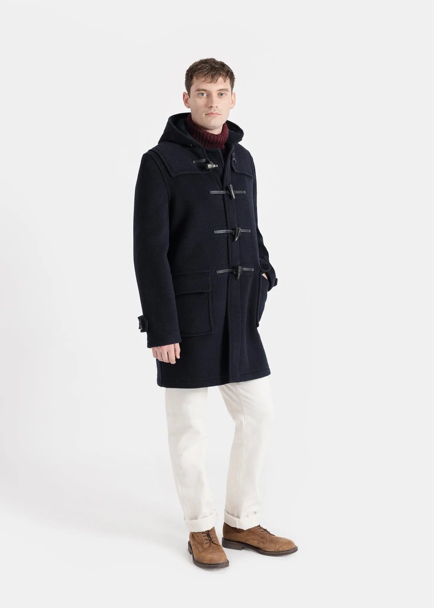 Men's Morris Duffle Coat Navy Black Watch | Gloverall