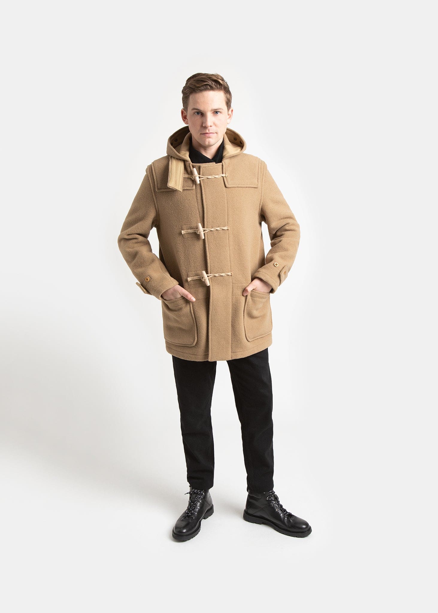 Men's Mid-Length Monty Duffle Coat Camel | Gloverall