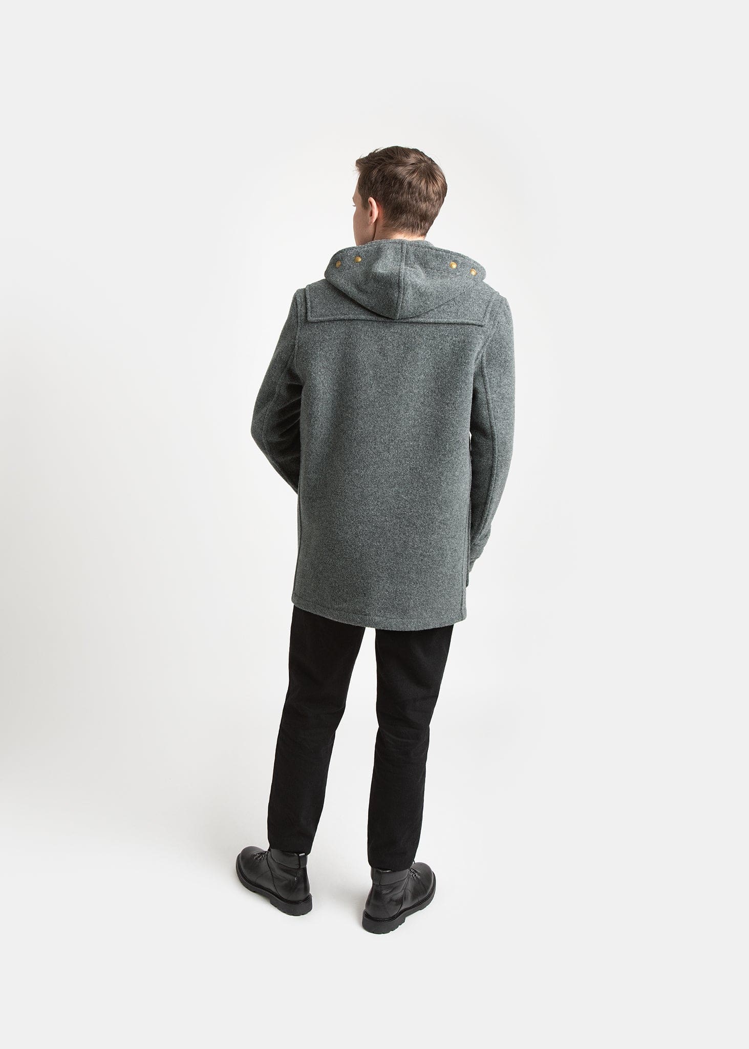 Men's Mid-Length Monty Duffle Coat Grey - Gloverall – Gloverall