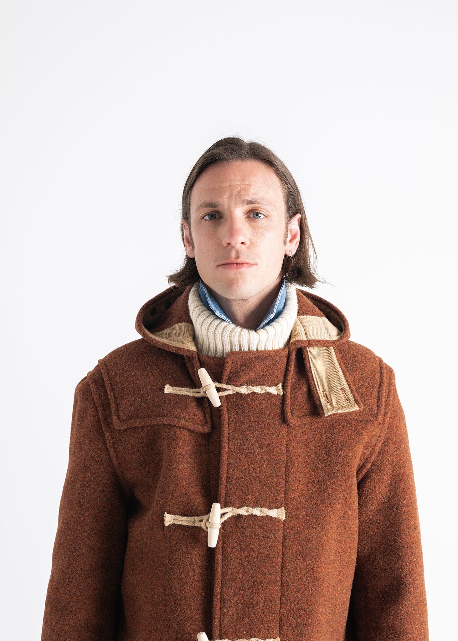 Men's Mid-Length Monty Duffle Coat Rust | Gloverall