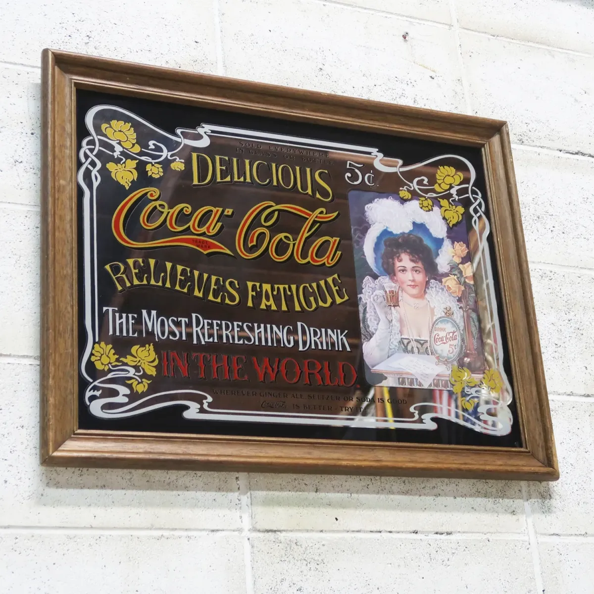 Coca Cola ビンテージ パブミラー ｜ glow ANTIQUES