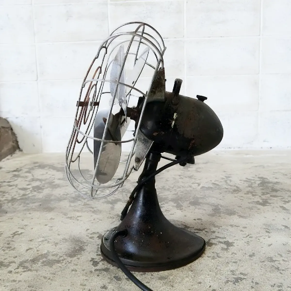 希少 FUJIDENKI レトロ 扇風機 サイレントファン アンティーク 稼動品