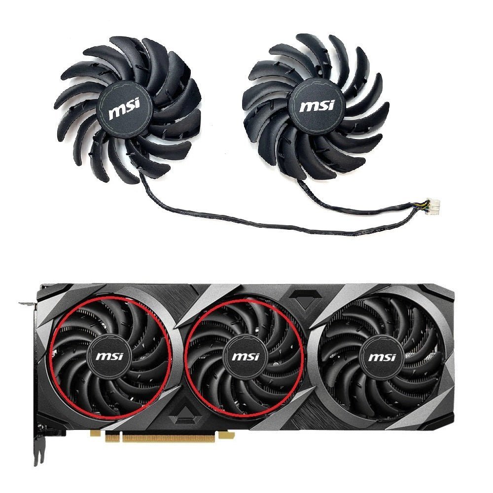 MSI GeForce RTX 3060, 3060Ti, 3070, 3070Ti VENTUS 3X Fan Replacement