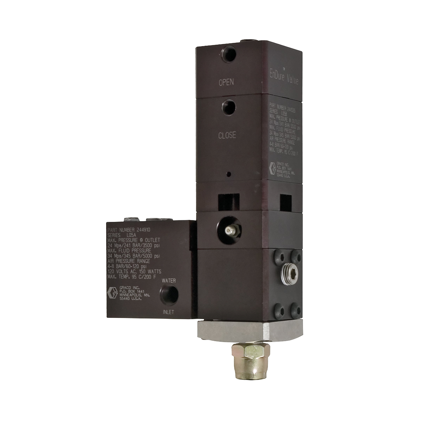 常温または温度調節マニホールド搭載 Endure Valve