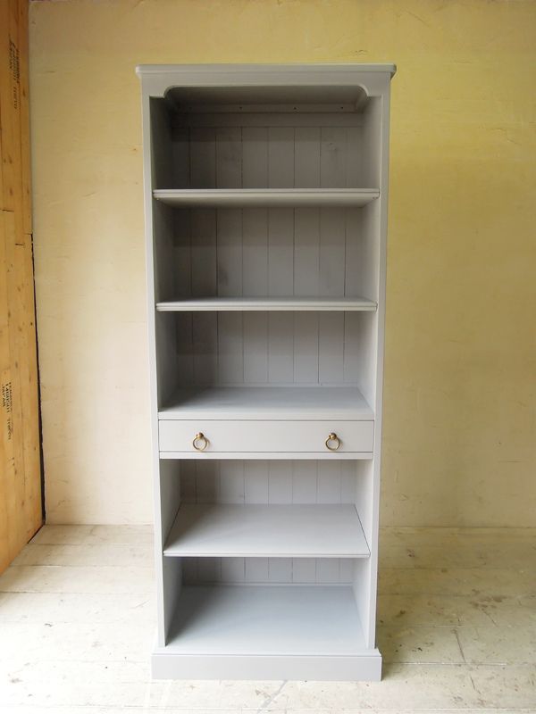 引き出し付きのブックシェルフ（グレー）のオーダーメイド@大阪東京名古屋