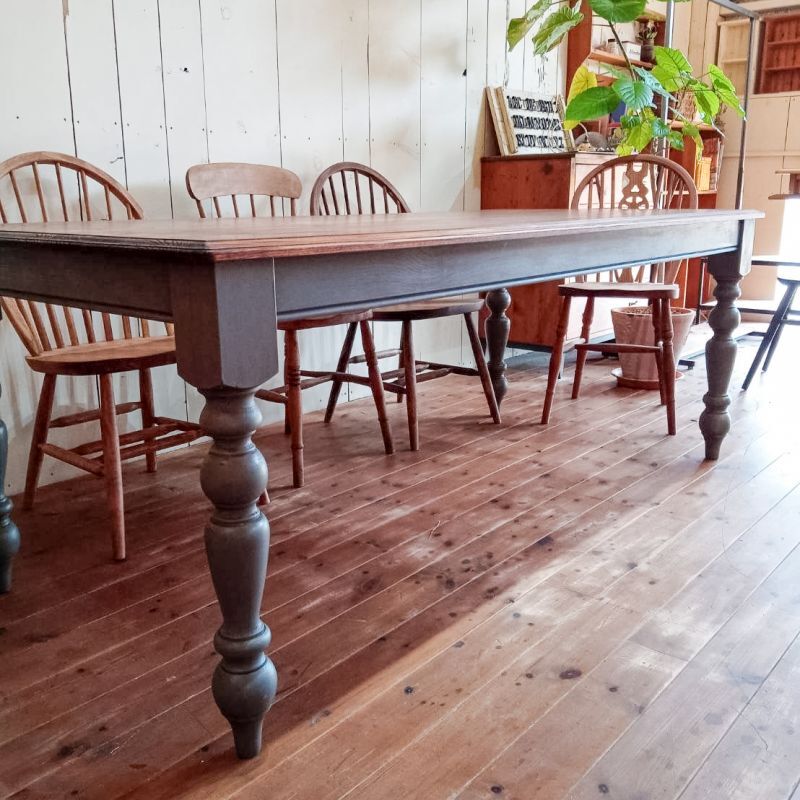英国アンティークダイニングテーブル（ろくろ足）4人6人@大阪東京名古屋