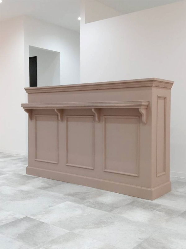 ネイルサロン・アイラッシュサロンに人気のレジカウンターW1800サイズ