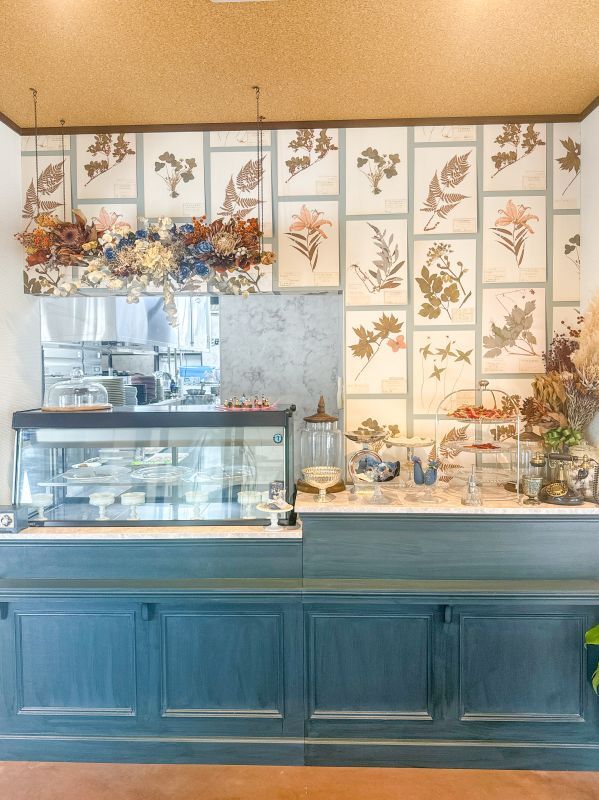 カフェレストラン向け冷蔵ショーケース内蔵レジカウンターW2500