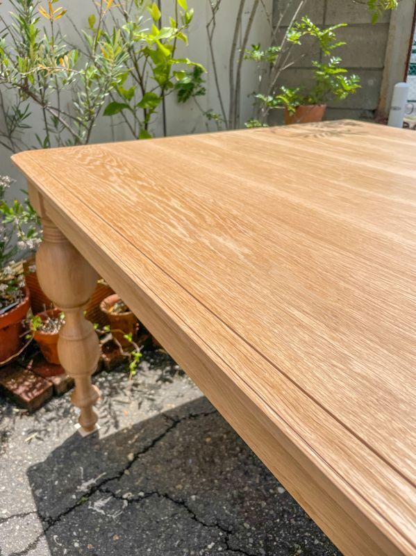 店舗向け2700✕1000mm大きなろくろ足（ターンドレッグ）ダイニング