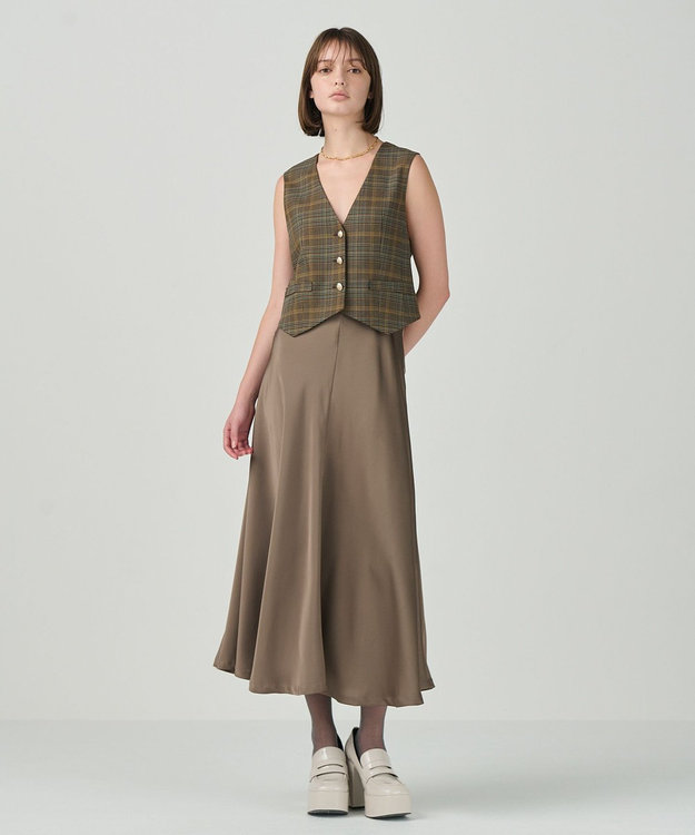 サテンコンビジレワンピース / GRACE CONTINENTAL | GRACE CONTINENTAL