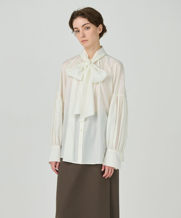 タイ付ギャザーシャツ / GRACE CONTINENTAL | GRACE CONTINENTAL