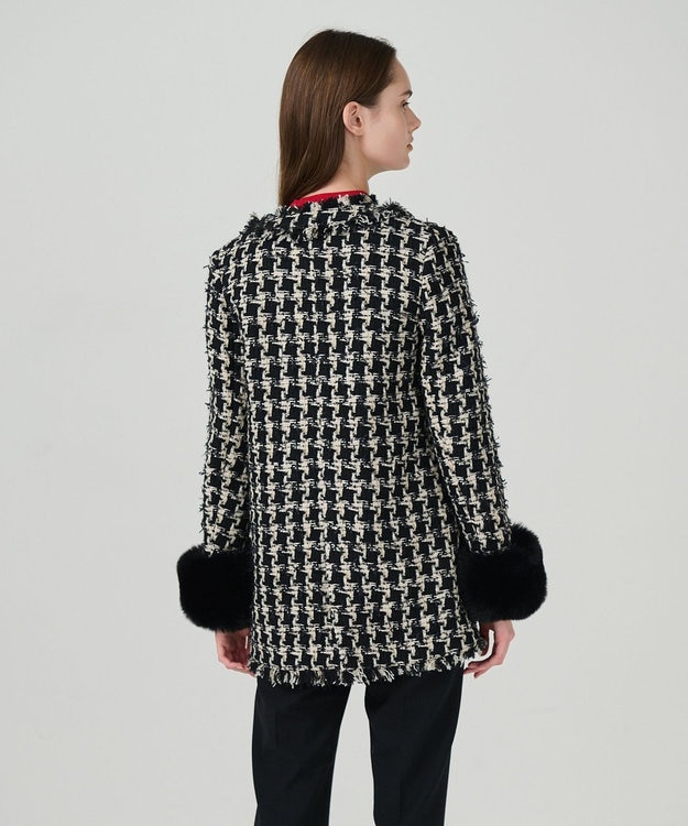 ツイードファーコート / GRACE CONTINENTAL | GRACE CONTINENTAL